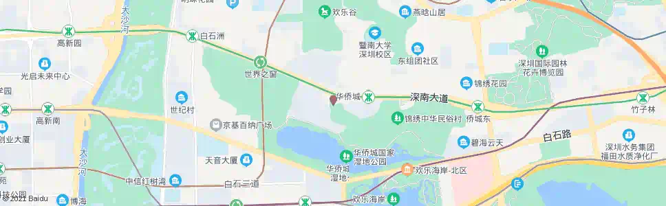 深圳何香凝美术馆1_公交站地图_深圳公交_妙搜公交查询2024