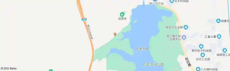 深圳石岩湖度假村_公交站地图_深圳公交_妙搜公交查询2024