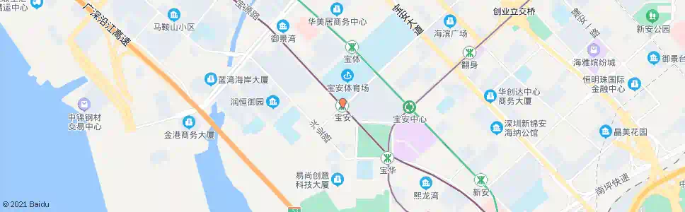 深圳宝安地铁站_公交站地图_深圳公交_妙搜公交查询2024