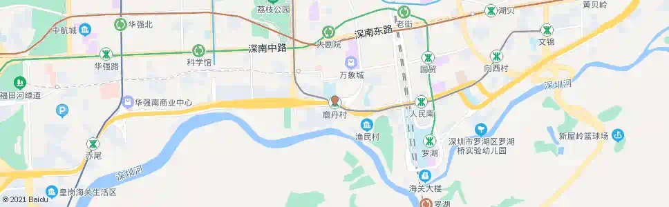 深圳鹿丹村_公交站地图_深圳公交_妙搜公交查询2024