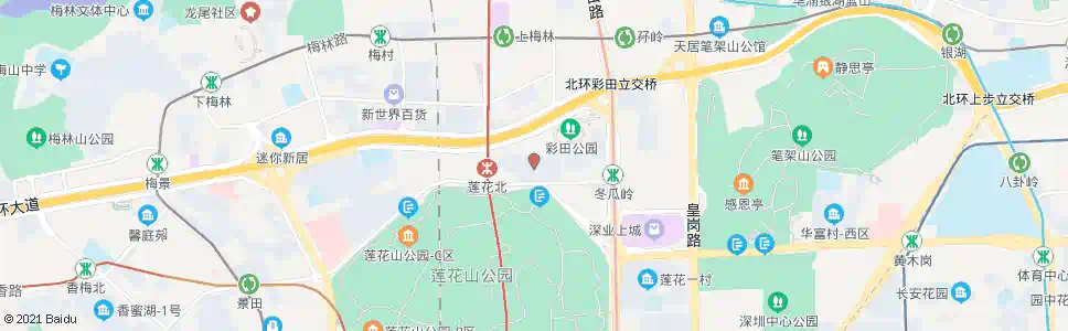 深圳彩田村_公交站地图_深圳公交_妙搜公交查询2024