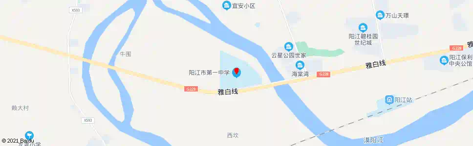 阳江市一中_公交站地图_阳江公交_妙搜公交查询2024