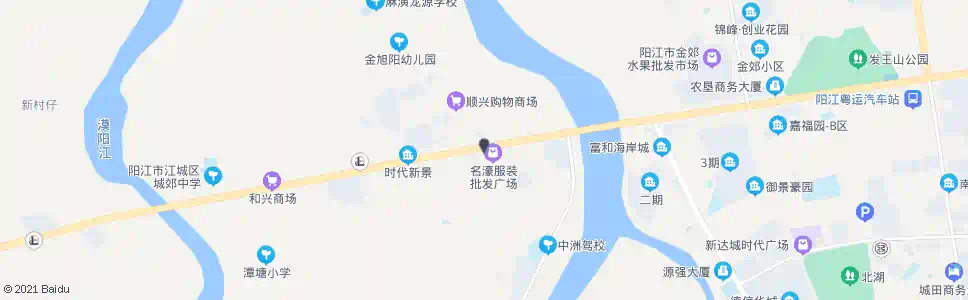 阳江市国珠气站_公交站地图_阳江公交_妙搜公交查询2024