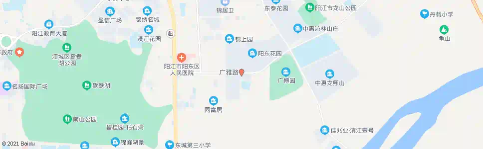 阳江阳东泰安药店_公交站地图_阳江公交_妙搜公交查询2024