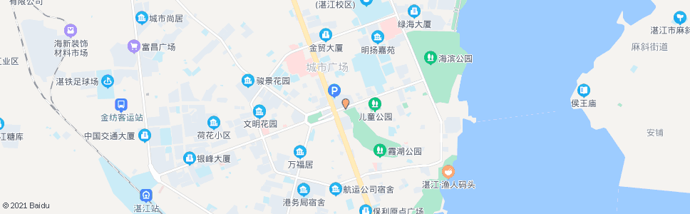 湛江花圃_公交站地图_湛江公交_妙搜公交查询2024