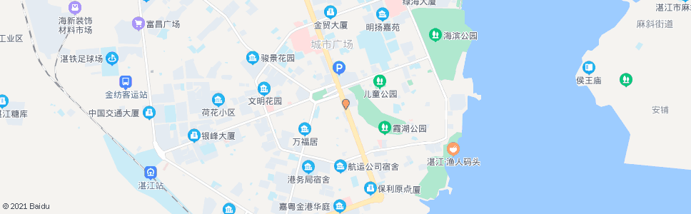 湛江霞山邮电局_公交站地图_湛江公交_妙搜公交查询2024