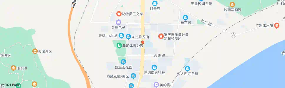 肇庆华庭花园_公交站地图_肇庆公交_妙搜公交查询2024