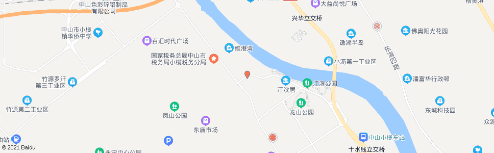 中山长堤_公交站地图_中山公交_妙搜公交查询2024
