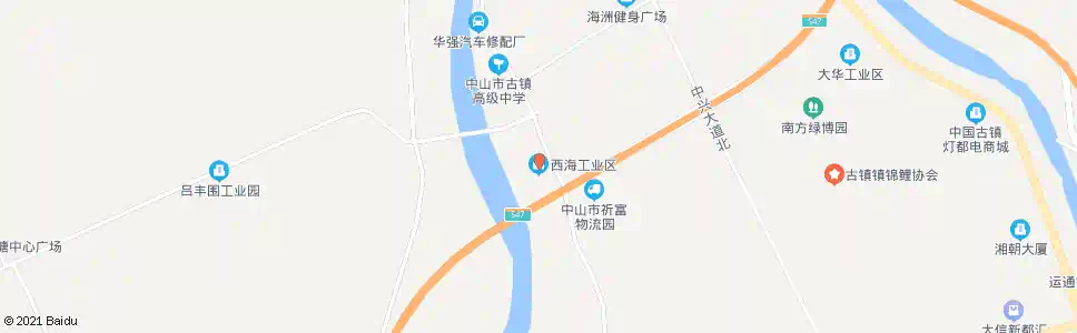 中山西海工业区_公交站地图_中山公交_妙搜公交查询2024