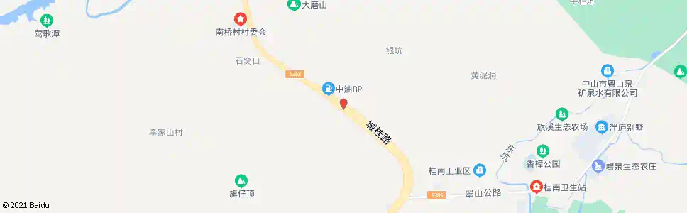 中山城桂公路东_公交站地图_中山公交_妙搜公交查询2024