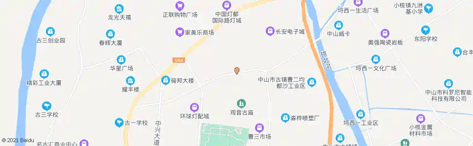 中山曹步市场_公交站地图_中山公交_妙搜公交查询2024