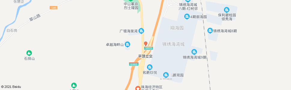 珠海平顶村_公交站地图_珠海公交_妙搜公交查询2024