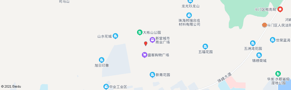 珠海新堂市场_公交站地图_珠海公交_妙搜公交查询2024