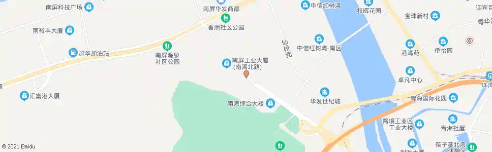 珠海北山工业区_公交站地图_珠海公交_妙搜公交查询2024