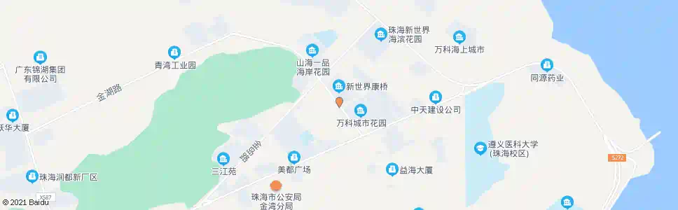 珠海金海岸市场东_公交站地图_珠海公交_妙搜公交查询2024