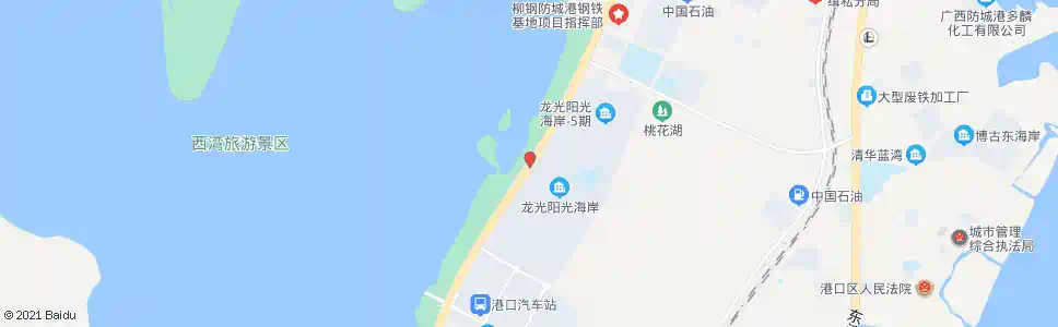 防城港阳光海岸_公交站地图_防城港公交_妙搜公交查询2024