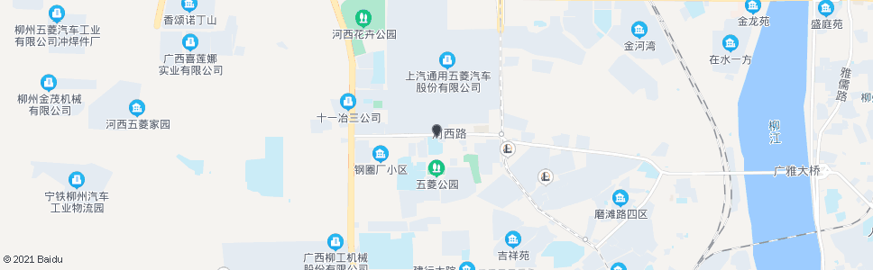 柳州五菱公司_公交站地图_柳州公交_妙搜公交查询2024