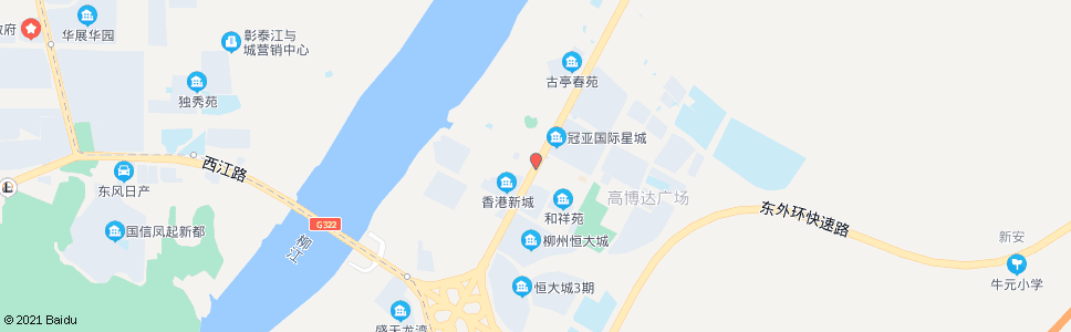 柳州香港新城_公交站地图_柳州公交_妙搜公交查询2024