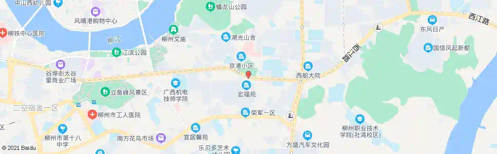 柳州箭盘山公园(科大二附院)_公交站地图_柳州公交_妙搜公交查询2024