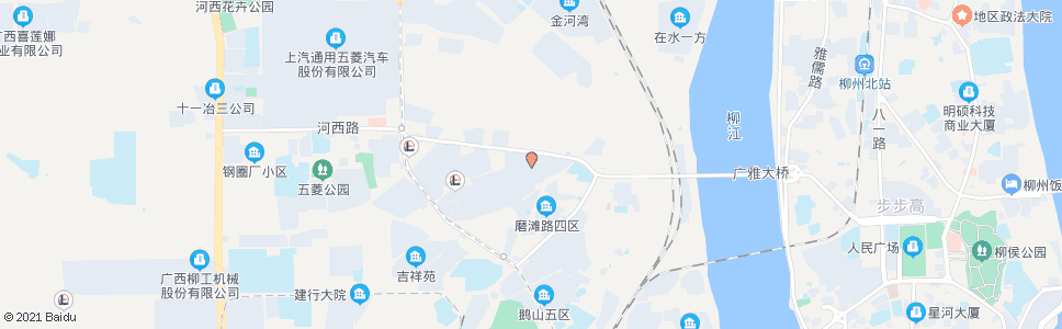 柳州河西建材园_公交站地图_柳州公交_妙搜公交查询2024