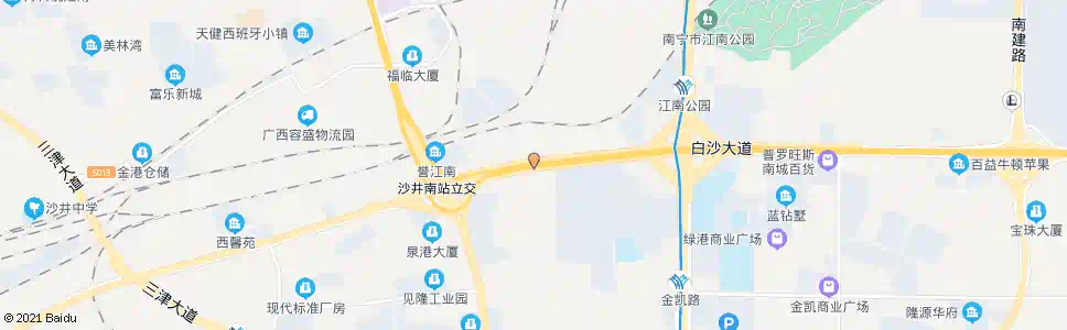 南宁南站大道西_公交站地图_南宁公交_妙搜公交查询2024