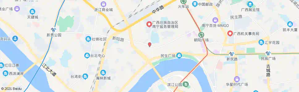 南宁新阳路水街市场_公交站地图_南宁公交_妙搜公交查询2024