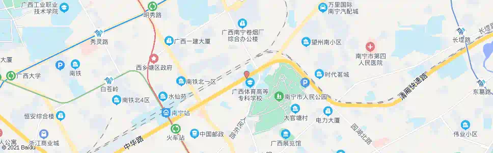 南宁中华北湖路口_公交站地图_南宁公交_妙搜公交查询2024