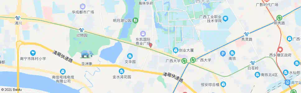 南宁鲁班大学路口_公交站地图_南宁公交_妙搜公交查询2024