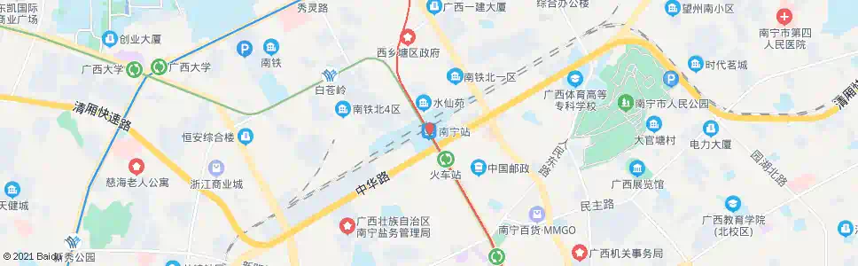 南宁二塘站_公交站地图_南宁公交_妙搜公交查询2024