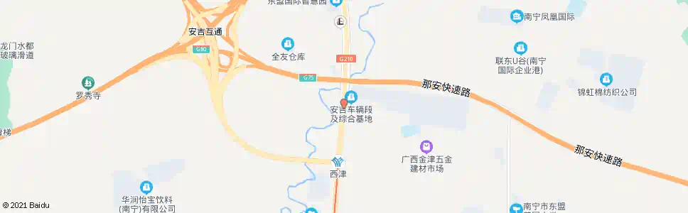 南宁安吉畜牧交易场_公交站地图_南宁公交_妙搜公交查询2024