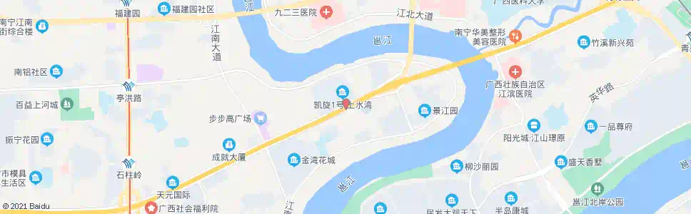 南宁白沙桥南_公交站地图_南宁公交_妙搜公交查询2024