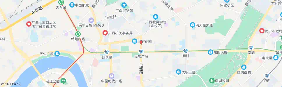 南宁古城新竹路口_公交站地图_南宁公交_妙搜公交查询2024