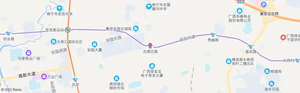 南宁北湖路北_公交站地图_南宁公交_妙搜公交查询2024