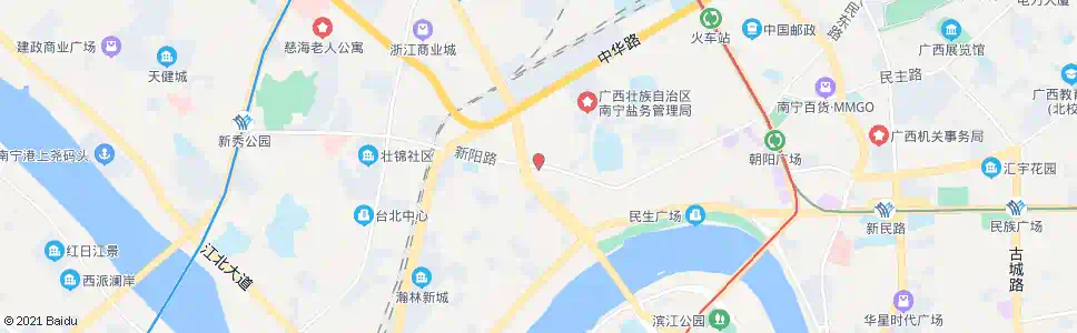 南宁新阳北大路口_公交站地图_南宁公交_妙搜公交查询2024