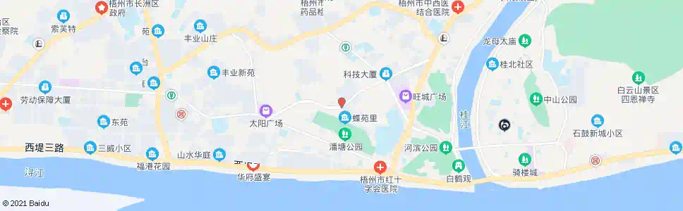 梧州鸡爪山_公交站地图_梧州公交_妙搜公交查询2024