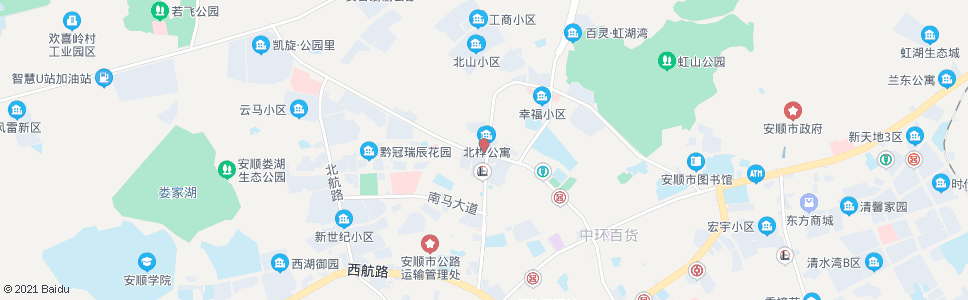 安顺北门(西水路)_公交站地图_安顺公交_妙搜公交查询2024