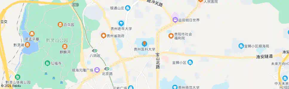 贵阳贵阳医学院_公交站地图_贵阳公交_妙搜公交查询2024