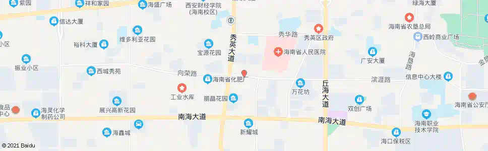 海口秀英大道路口_公交站地图_海口公交_妙搜公交查询2024