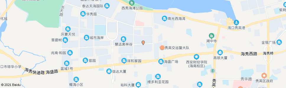 海口蓝城印象_公交站地图_海口公交_妙搜公交查询2024