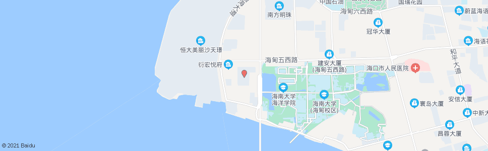 海口海大桥西小区_公交站地图_海口公交_妙搜公交查询2024