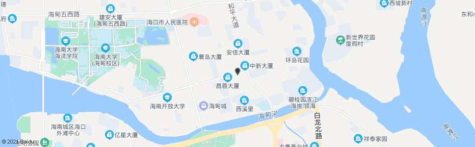 海口金谷公寓_公交站地图_海口公交_妙搜公交查询2024