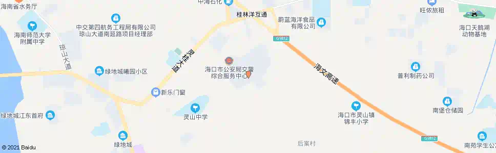 海口海口车管所_公交站地图_海口公交_妙搜公交查询2024