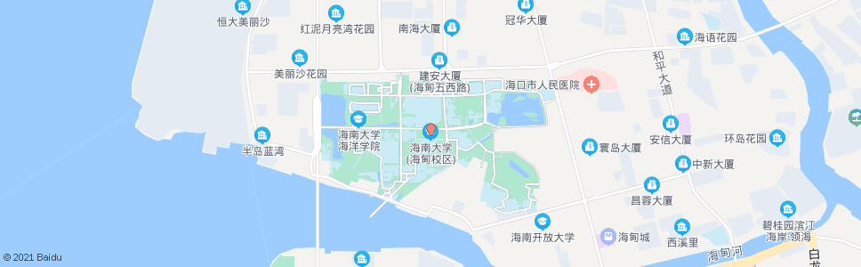 海口海南大学_公交站地图_海口公交_妙搜公交查询2024