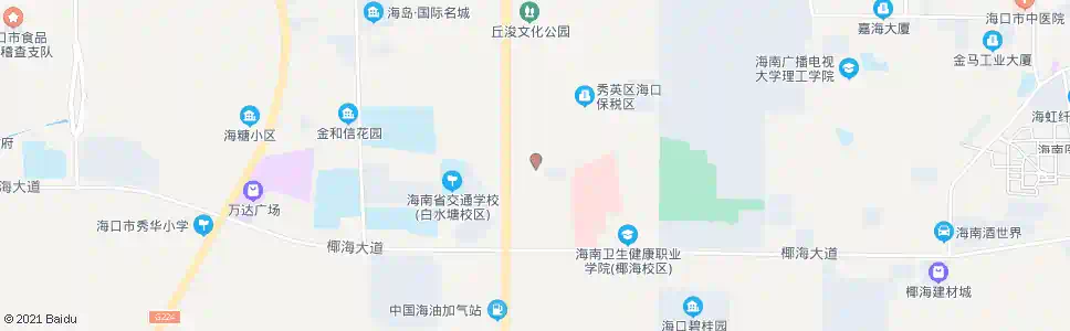 海口苍西村路口_公交站地图_海口公交_妙搜公交查询2024