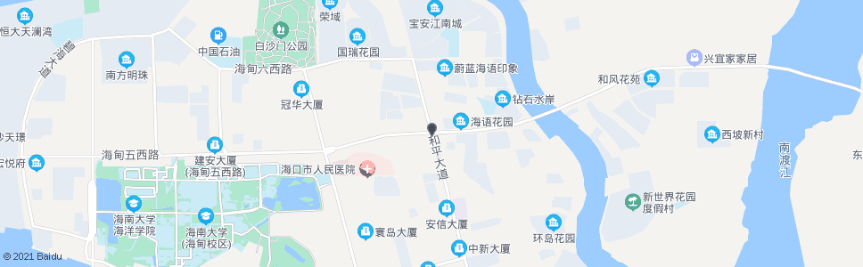 海口福海新城_公交站地图_海口公交_妙搜公交查询2024