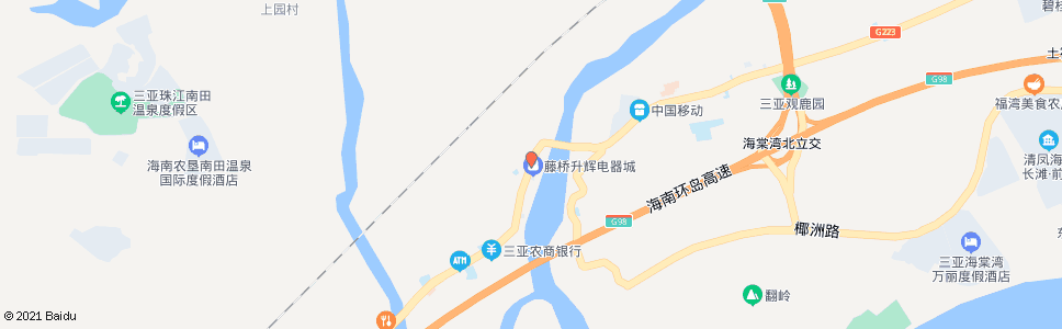 三亚藤桥市场_公交站地图_三亚公交_妙搜公交查询2024
