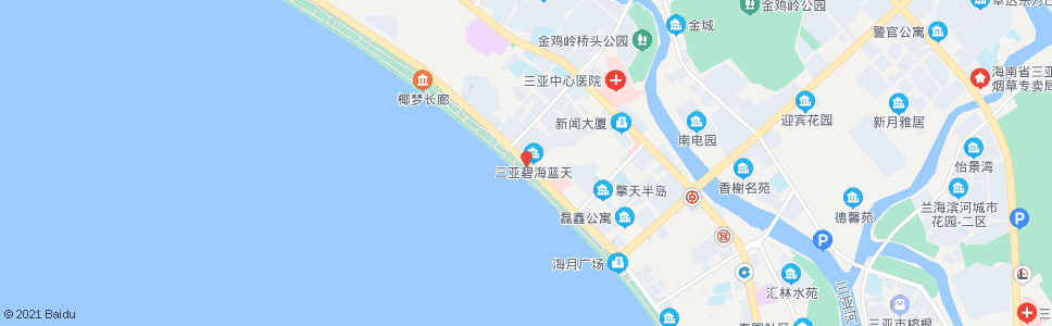 三亚碧海蓝天_公交站地图_三亚公交_妙搜公交查询2024