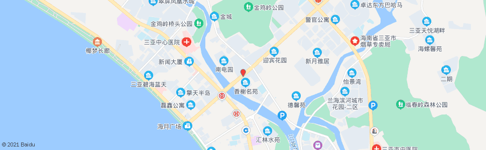 三亚月川桥广场_公交站地图_三亚公交_妙搜公交查询2024