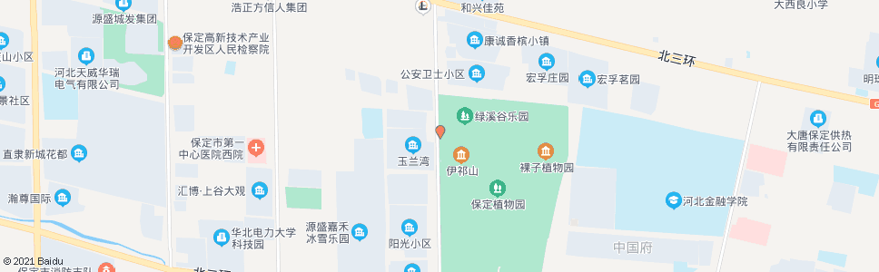 保定植物园西门_公交站地图_保定公交_妙搜公交查询2024