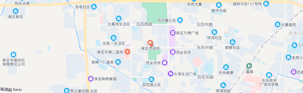保定岗子_公交站地图_保定公交_妙搜公交查询2024